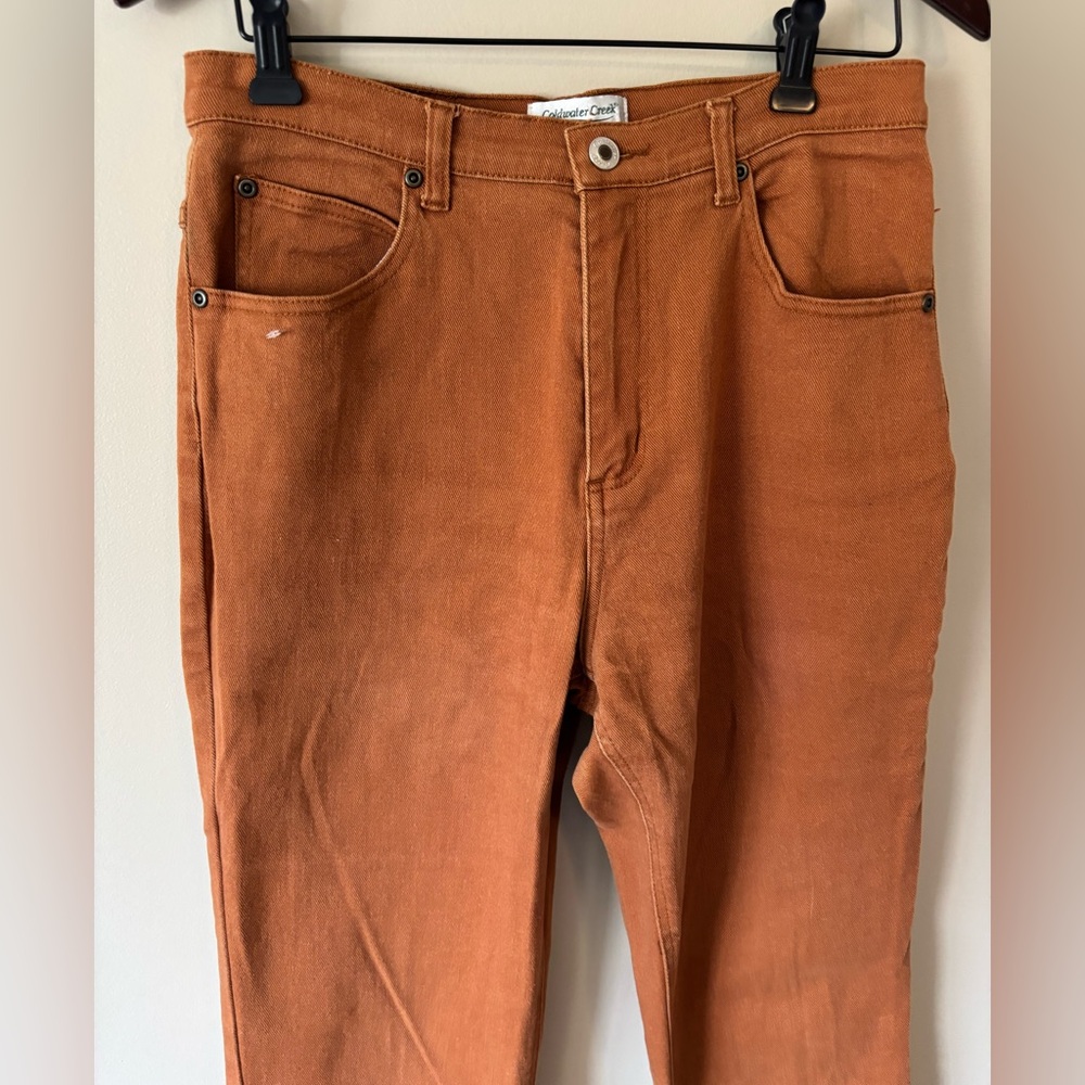 Coldwater Creek Women’s Burnt Orange Bootcut Jeans Size 10